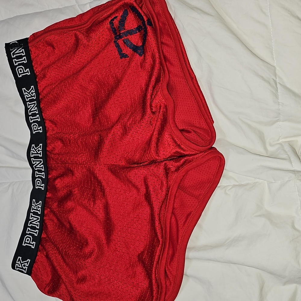 Victoria Secret PINK Red And Black Shorts!! Sz Small
